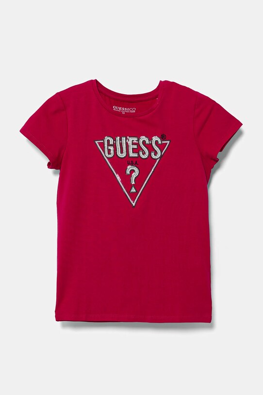 Дитяча футболка Guess аплікація рожевий J4BI33.J1314.9BYH