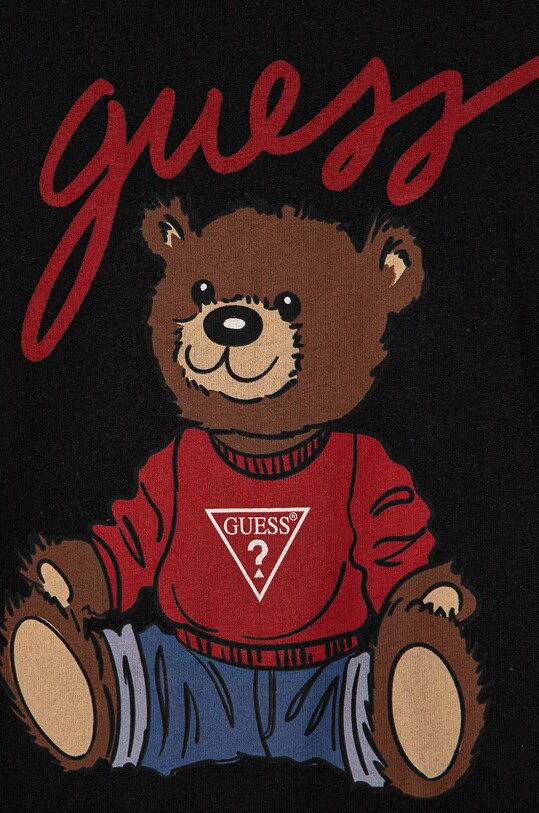 Хлопчик Дитяча бавовняна футболка Guess H4BJ06.I3Z14.9BYH чорний