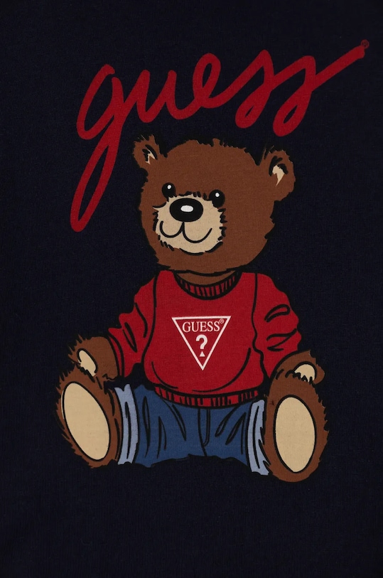 Fete Guess tricou de bumbac pentru copii H4BT01.I3Z14.9BYH bleumarin