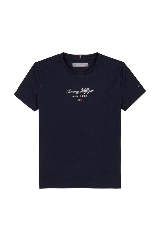 Tommy Hilfiger t-shirt bawełniany dziecięcy KG0KG08178.9BYH.104.122 granatowy AW24