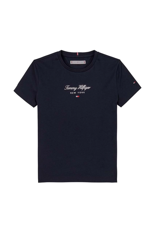 Tommy Hilfiger t-shirt in cotone per bambini KG0KG08178.9BYH.104.122 blu navy AW24