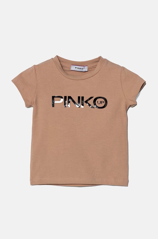Pinko Up tricou copii print roz F4PIBGTH186