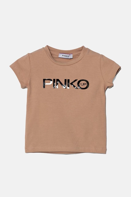 Pinko Up t-shirt dziecięcy z elastanem różowy F4PIBGTH186