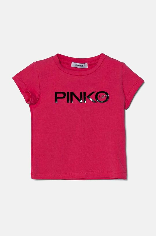 Pinko Up t-shirt dziecięcy z elastanem różowy F4PIBGTH186