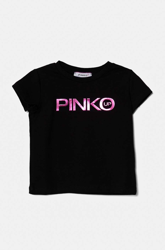 Pinko Up tricou copii print negru F4PIBGTH186