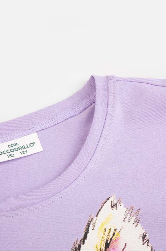DÍVKA Dětské tričko Coccodrillo ZC4143204VGA fialová