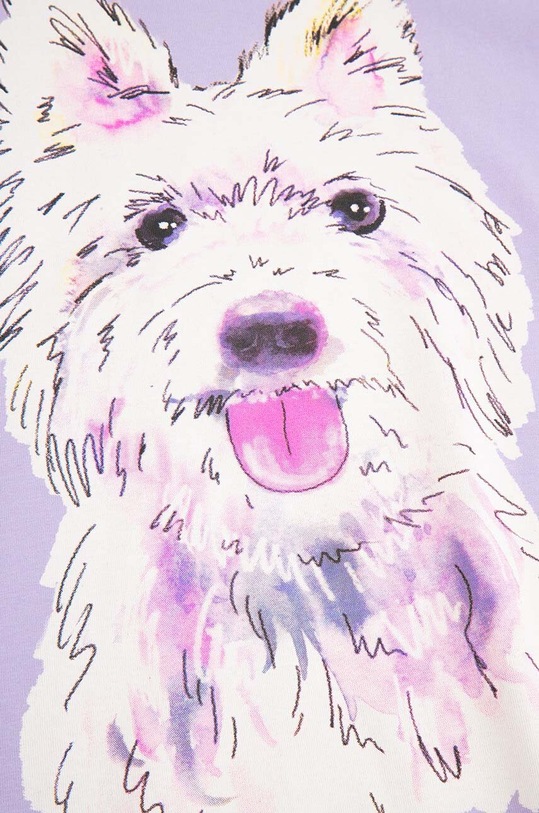 Dětské tričko Coccodrillo fialová ZC4143204VGA