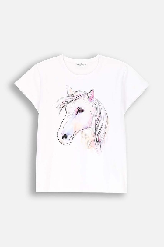 Coccodrillo t-shirt dziecięcy z elastanem biały ZC4143205VGA