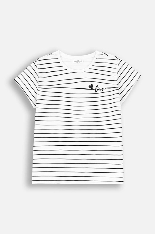 Coccodrillo t-shirt dziecięcy z elastanem biały ZC4143213VGA