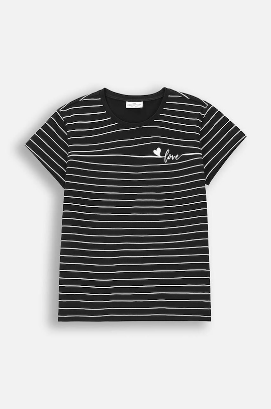 Coccodrillo t-shirt dziecięcy z elastanem czarny ZC4143213VGA