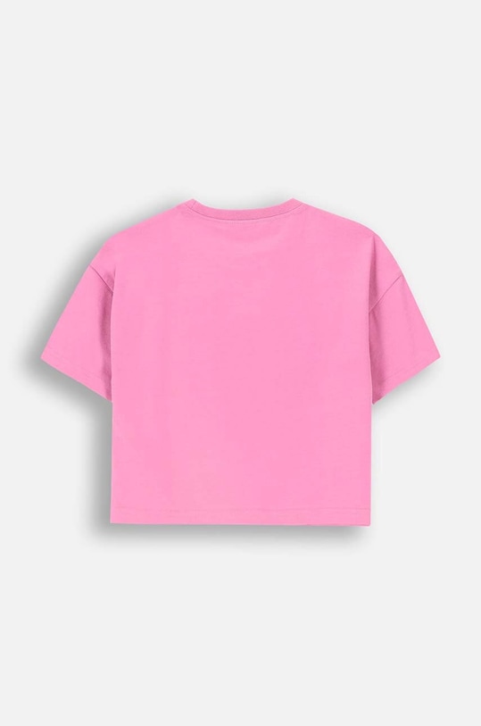 Coccodrillo tricou de bumbac pentru copii ZC4143202MGJ roz AW24