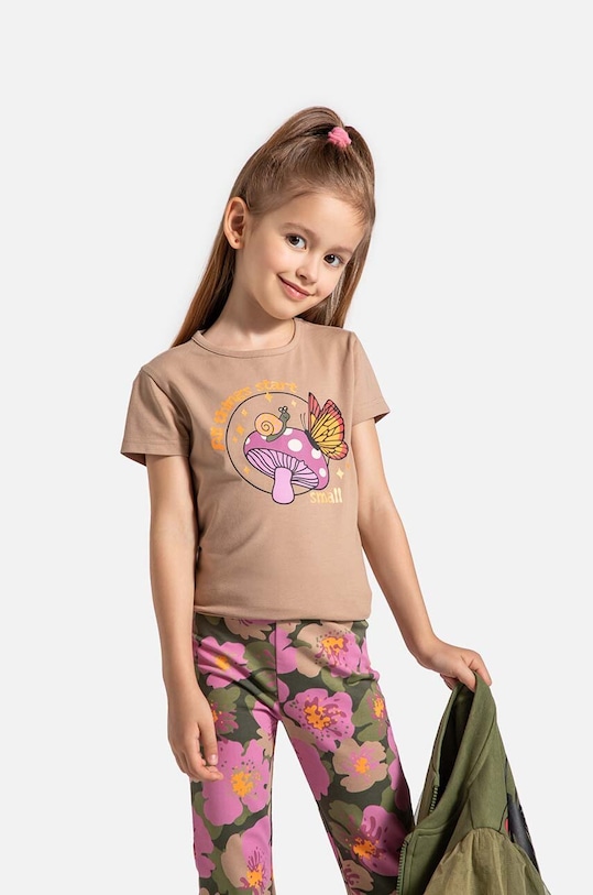 Coccodrillo tricou copii print bej ZC4143201MGK