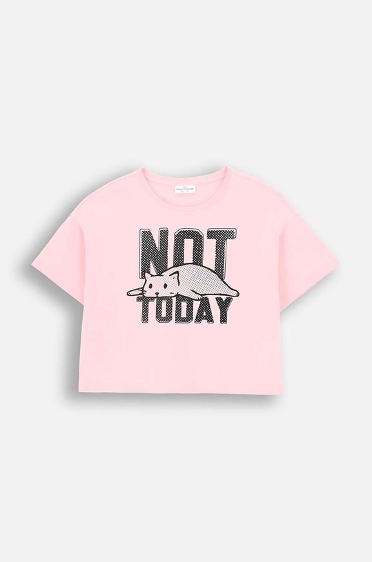 Coccodrillo t-shirt dziecięcy ZC4143201CGJ różowy AW24