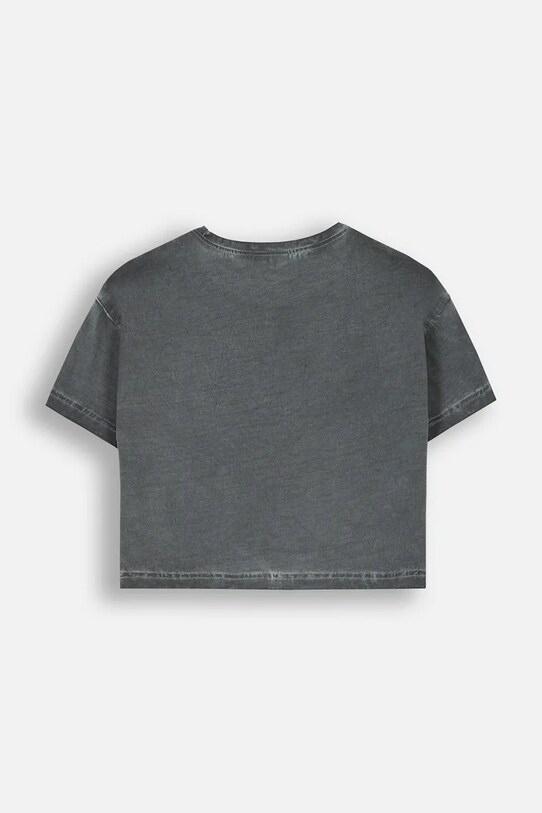 Dječja pamučna majica kratkih rukava Coccodrillo ZC4143211LGD siva AW24