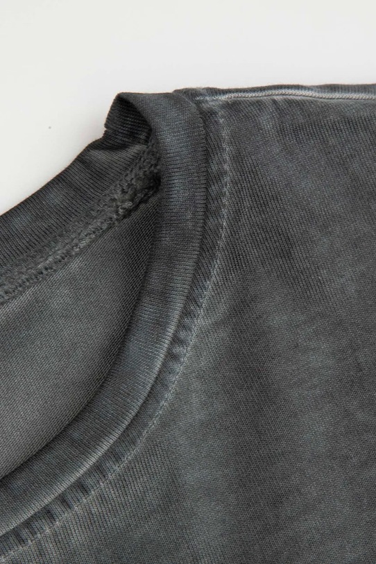 Djevojčice Dječja pamučna majica kratkih rukava Coccodrillo ZC4143211LGD siva