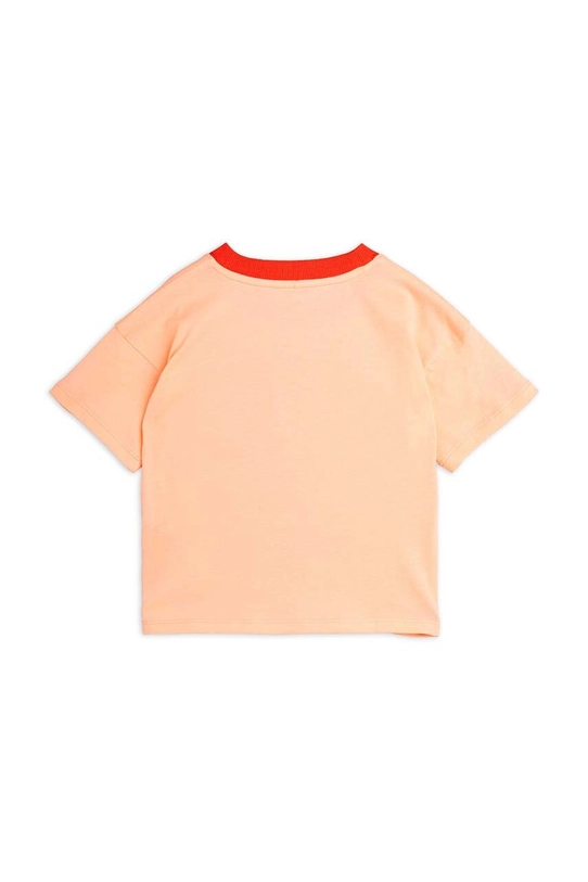 Mini Rodini tricou de bumbac pentru copii Dolphin 2462012742 portocaliu AW24