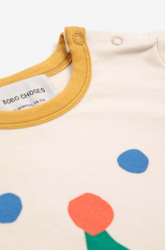 BIMBA Bobo Choses maglieta neonato/a Funny face 224AB024 beige