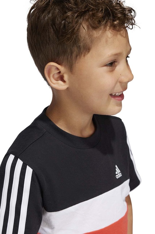 adidas t-shirt bawełniany dziecięcy LK 3S TIB T IV7443
