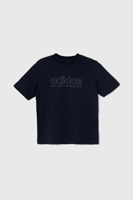 adidas tricou de bumbac pentru copii J SZN GFX TEE IW0916 bleumarin AW24