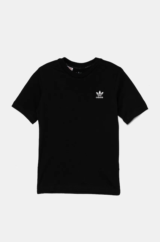 Dječja pamučna majica kratkih rukava adidas Originals TEE IW3495 crna AW24
