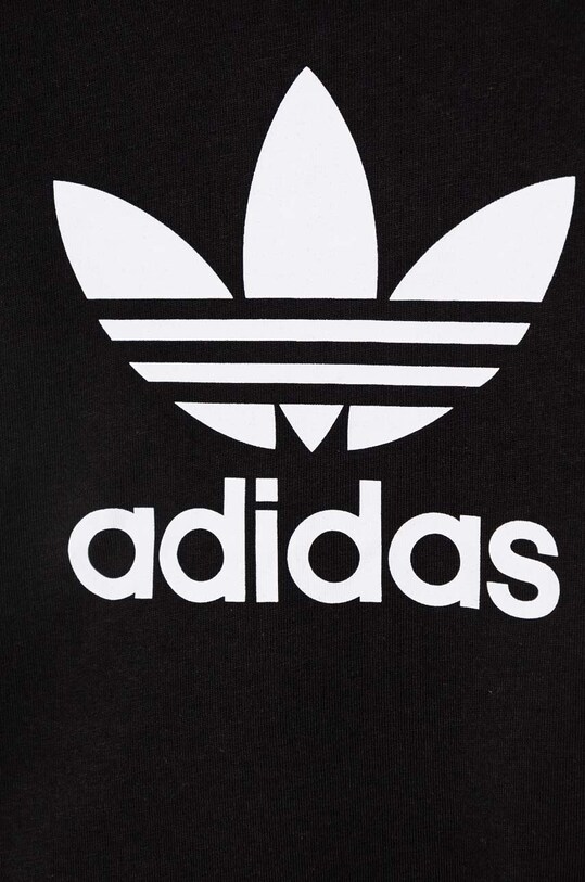 Мальчик Детская хлопковая футболка adidas Originals TREFOIL TEE IX5113 чёрный
