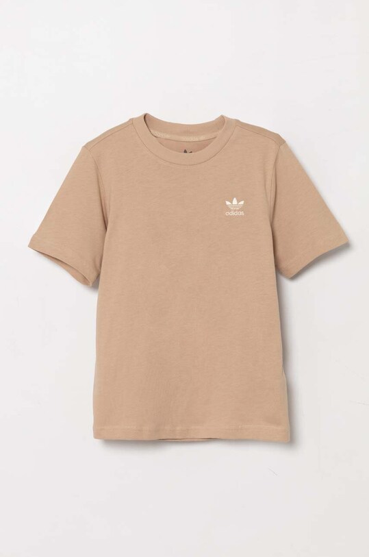 adidas Originals tricou de bumbac pentru copii TEE IX5263 bej AW24