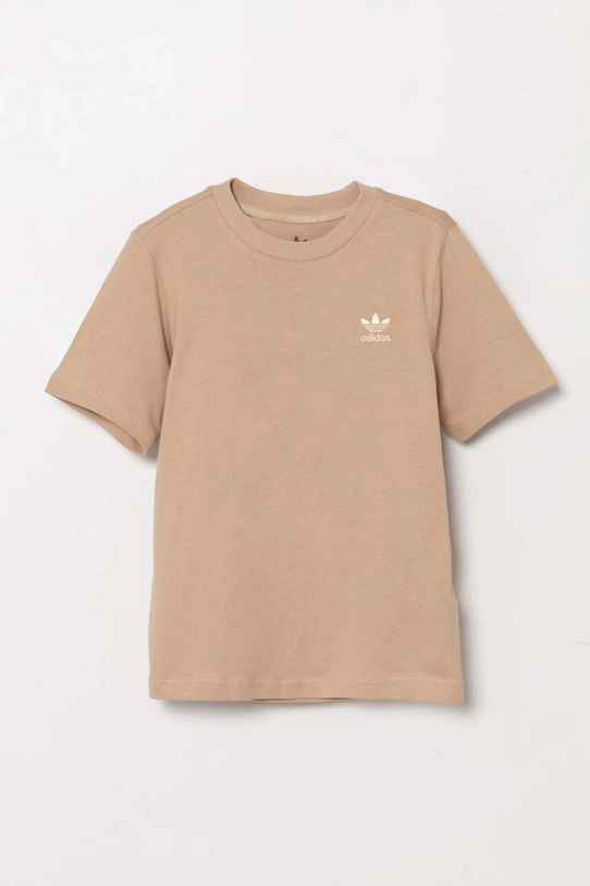 Детская хлопковая футболка adidas Originals TEE IX5263 бежевый AW24