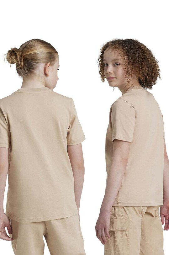 adidas Originals tricou de bumbac pentru copii TEE IX5263 bej