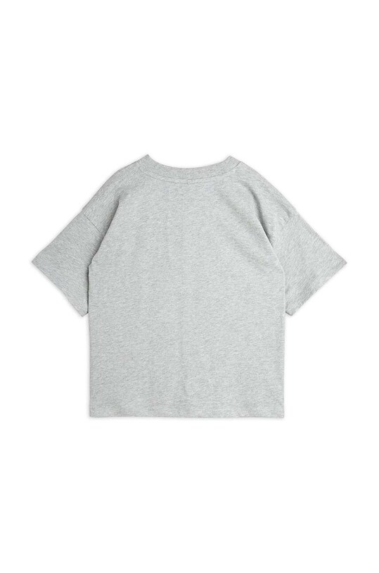 Mini Rodini t-shirt bawełniany dziecięcy Cat 2472012294 szary AW24
