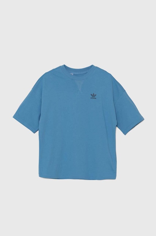 Dětské bavlněné tričko adidas Originals TEE IX7601 modrá AW24