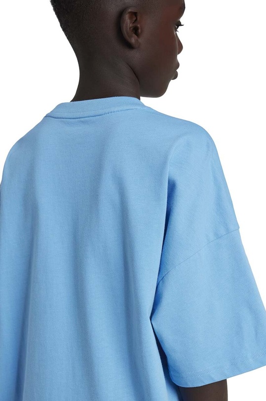Dětské bavlněné tričko adidas Originals TEE IX7601 modrá