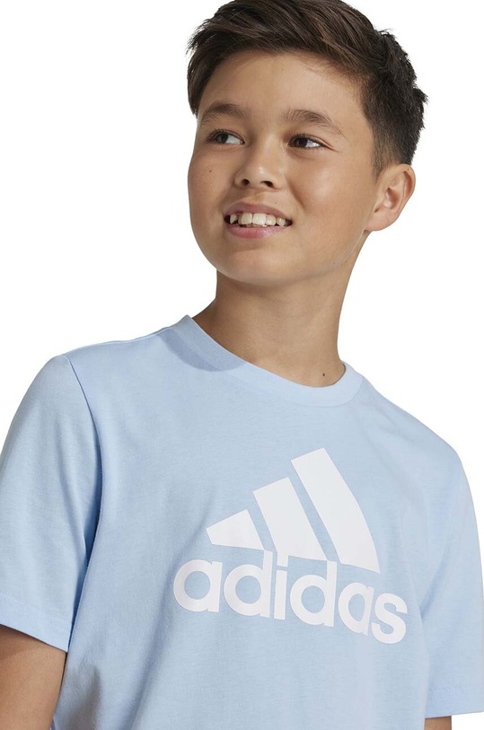 Дитяча бавовняна футболка adidas U BL TEE IX9570
