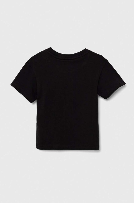 Мальчик Детская хлопковая футболка adidas Originals TREFOIL TEE IY2385 чёрный