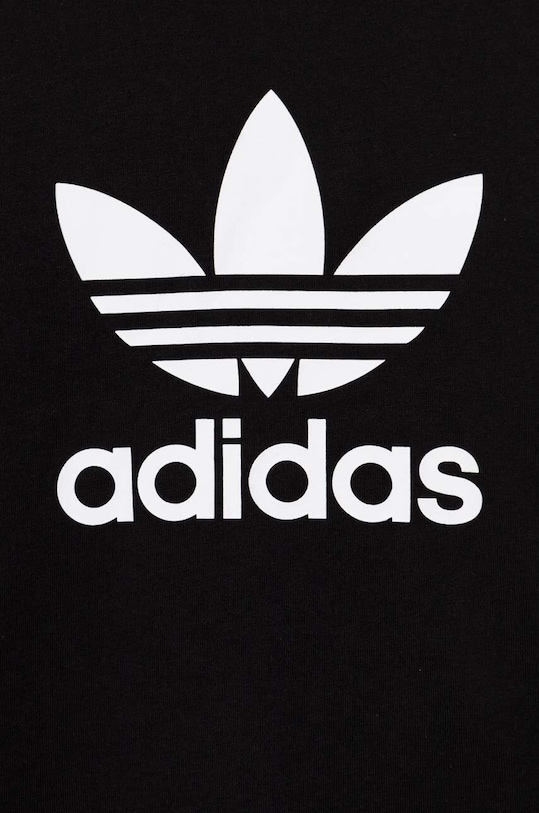 adidas Originals tricou de bumbac pentru copii TREFOIL TEE negru IY2385