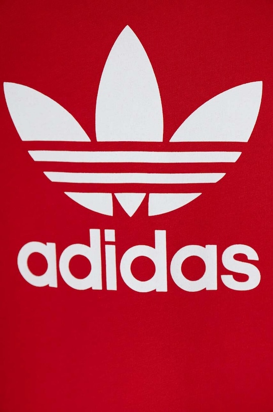 adidas Originals tricou de bumbac pentru copii TREFOIL TEE rosu IY2387