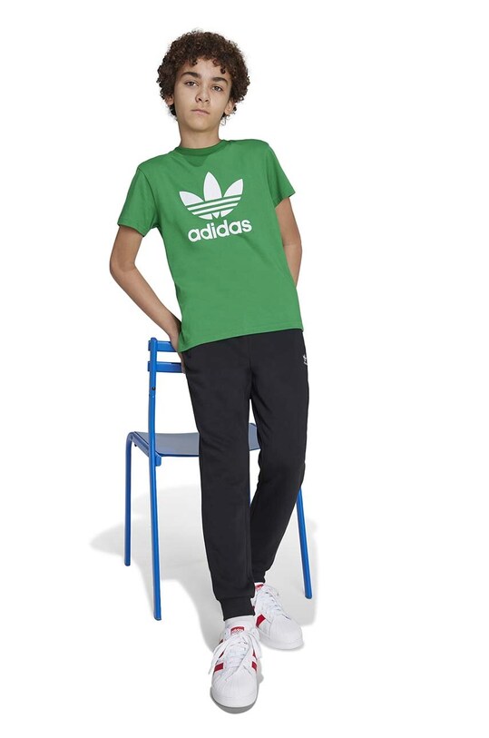 Дитяча бавовняна футболка adidas Originals TREFOIL TEE IY4003