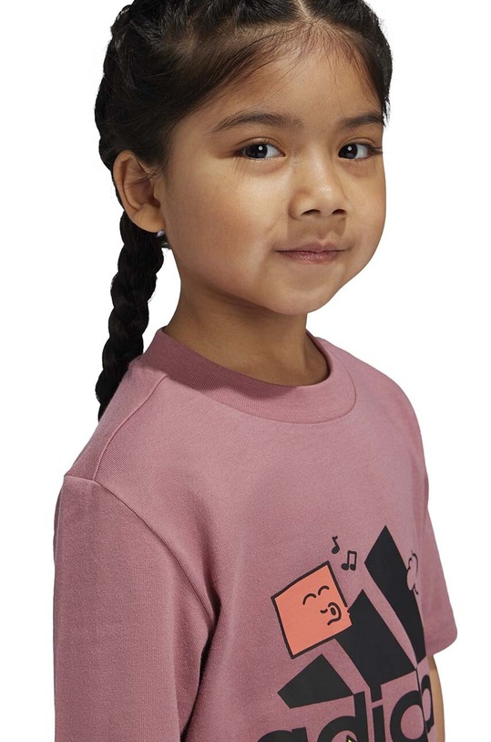 Παιδικό βαμβακερό μπλουζάκι adidas POS TABLE LK IZ0444