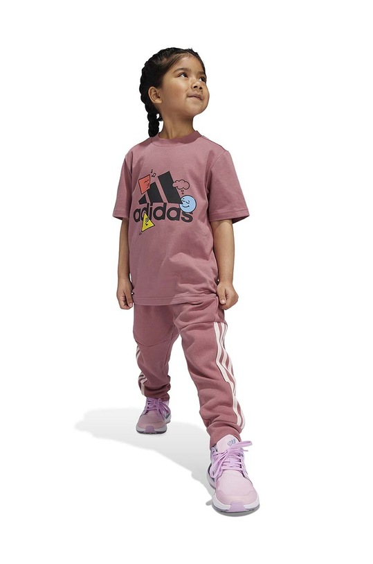 Παιδικό βαμβακερό μπλουζάκι adidas POS TABLE LK IZ0444