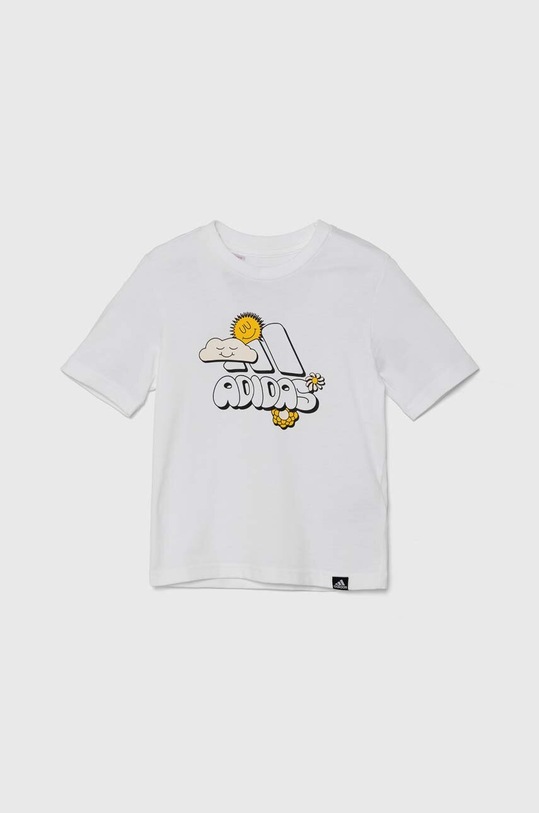 adidas t-shirt in cotone per bambini DOODLE PACK LK IZ0446 bianco AW24