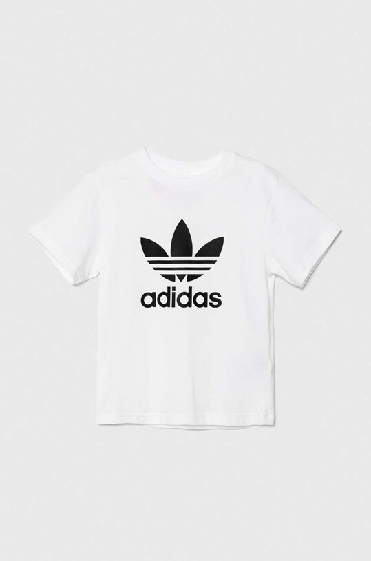 Детска памучна тениска adidas Originals TREFOIL TEE JE0516 бял AW24