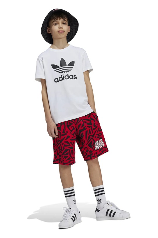 Дитяча бавовняна футболка adidas Originals TREFOIL TEE JE0516