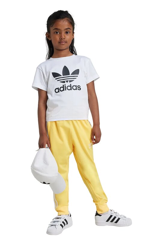 Дитяча бавовняна футболка adidas Originals TREFOIL TEE JE0518
