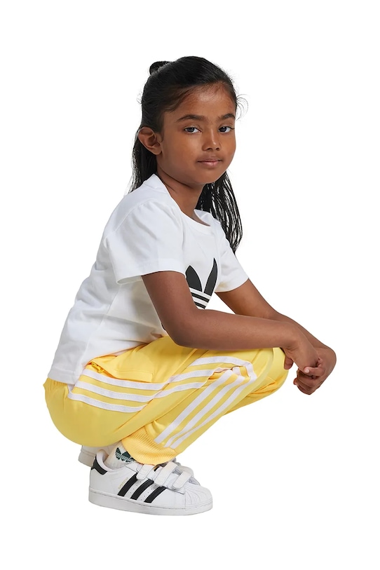 Детская хлопковая футболка adidas Originals TREFOIL TEE JE0518