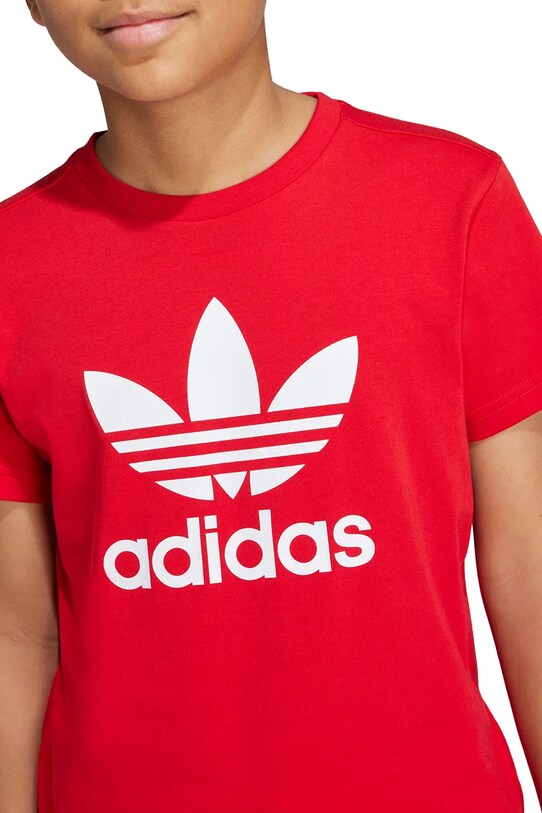 Детская хлопковая футболка adidas Originals TREFOIL TEE IY7423