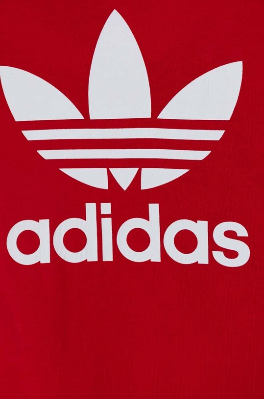 Детская хлопковая футболка adidas Originals TREFOIL TEE красный IY7423