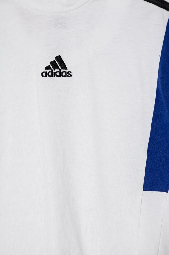 Deklice Otroška bombažna kratka majica adidas B T CB JE0316 bela