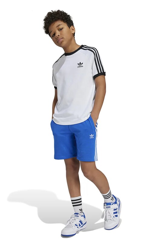 Дитяча бавовняна футболка adidas Originals 3STRIPES TEE JE0515