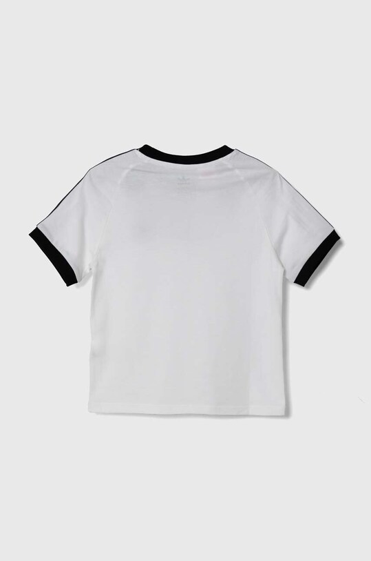 Мальчик Детская хлопковая футболка adidas Originals 3STRIPES TEE JE0515 белый