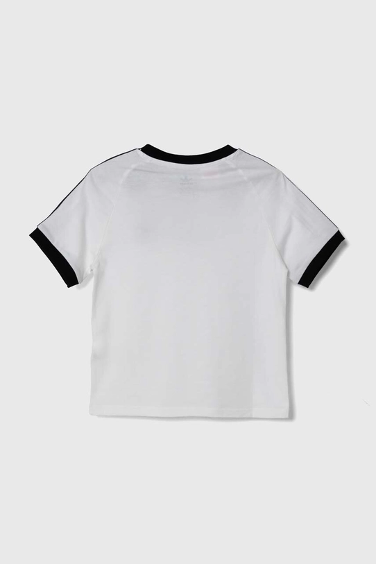 Мальчик Детская хлопковая футболка adidas Originals 3STRIPES TEE JE0515 белый