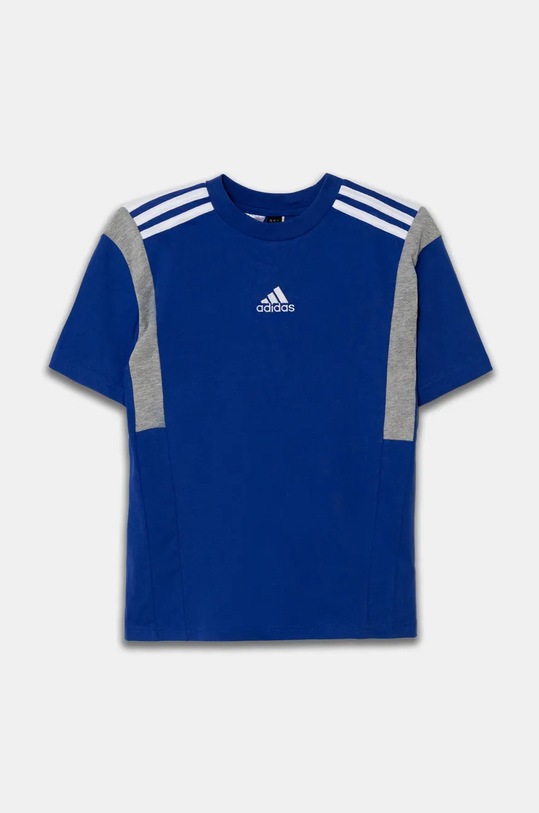 adidas t-shirt bawełniany dziecięcy B T CB JH1080 granatowy AW24